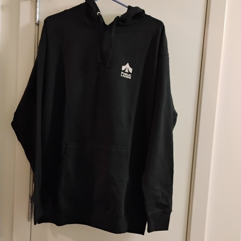 NWOT - Public Lands Men's Red Rock Hoodie Black Size Large